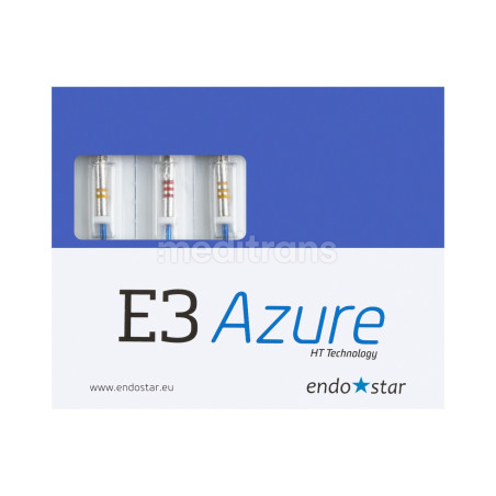 Pilniki Endostar E3 Azure Small zestaw 3 sztuki
