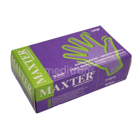 Rękawice lateksowe Maxter pudrowane