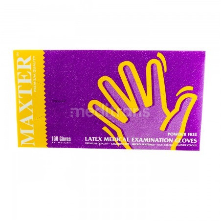 Rękawice lateksowe Maxter bezpudrowe