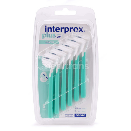 Interprox Plus 90° Micro Zielone 0.56mm 6 sztuk