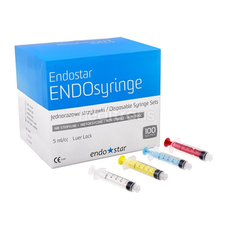 Endostar ENDOsyringe 100 sztuk Mix kolorów