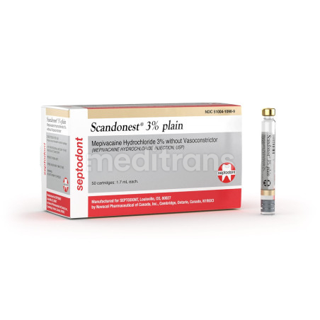 Scandonest 3% roztwór do wstrzykiwań (30 mg/ml) - 50 wkładów 1,7 ml