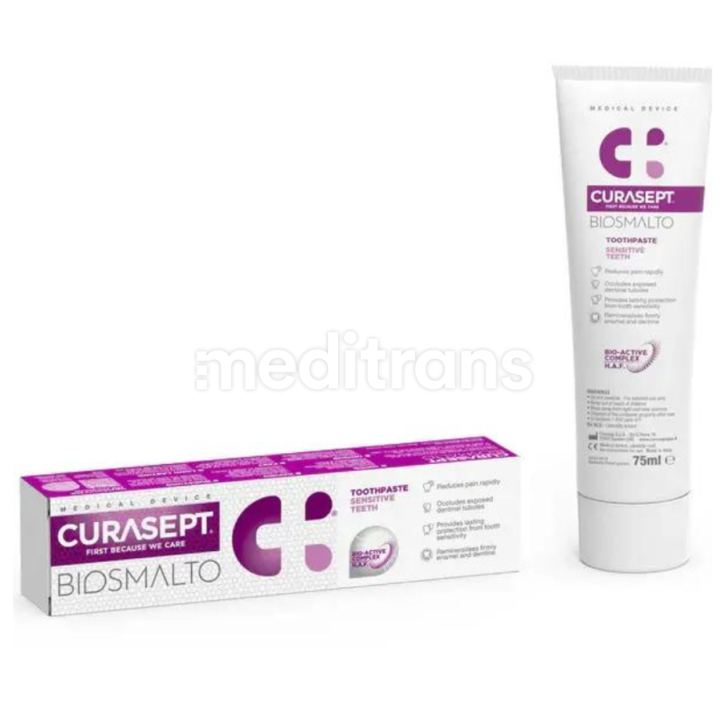 Pasta Curasept Biosmalto Sensitive Teeth 75 ml