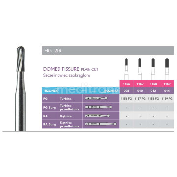 Prima Domed Fissure Plain Cut