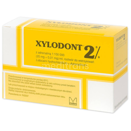 XYLODONT 2% ADR 1: 100 000 żółty